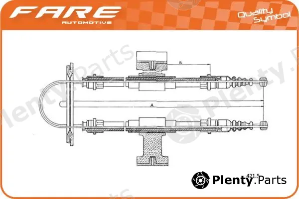 Fare SA 18379 — Cable Pull, parking brake