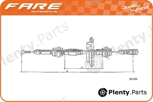 Fare SA 25483 — Accelerator Cable