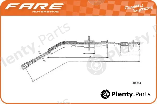 Fare SA 19215 — Cable Pull, parking brake