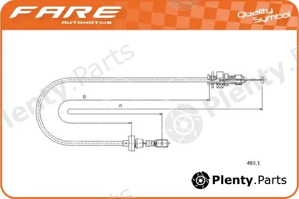 Fare SA 25668 — Accelerator Cable