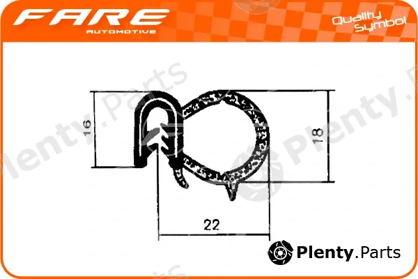 Fare SA 1329 — Door Seal