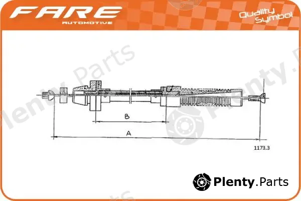 Fare SA 25601 — Accelerator Cable
