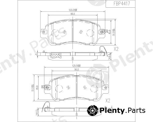 FI.BA FBP4417 — Brake Pad Set, disc brake