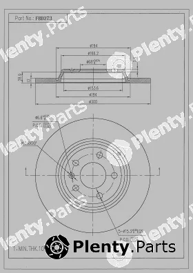 FI.BA FBD373 — Brake Disc