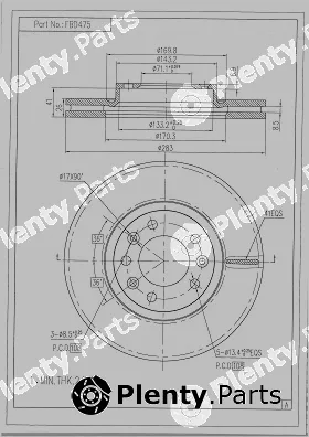 FI.BA FBD475 — Brake Disc