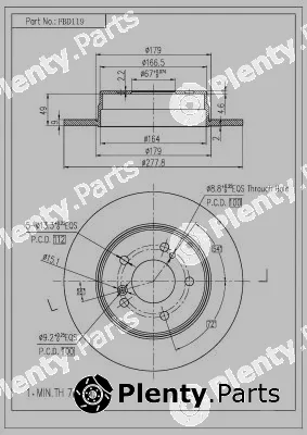 FI.BA FBD119 — Brake Disc