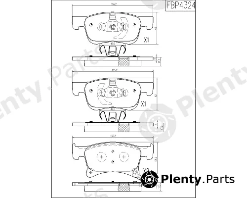 FI.BA FBP4324 — Brake Pad Set, disc brake