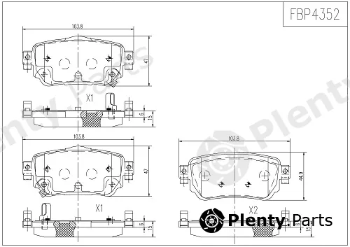 FI.BA FBP4352 — Brake Pad Set, disc brake