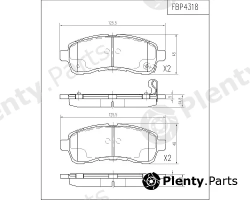 FI.BA FBP4318 — Brake Pad Set, disc brake
