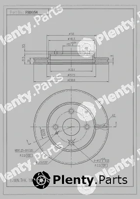 FI.BA FBD358 — Brake Disc