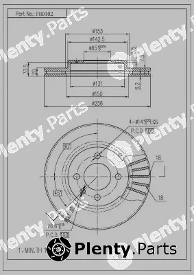 FI.BA FBD102 — Brake Disc