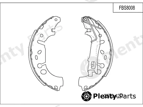 FI.BA FBS8008 — Brake Shoe Set