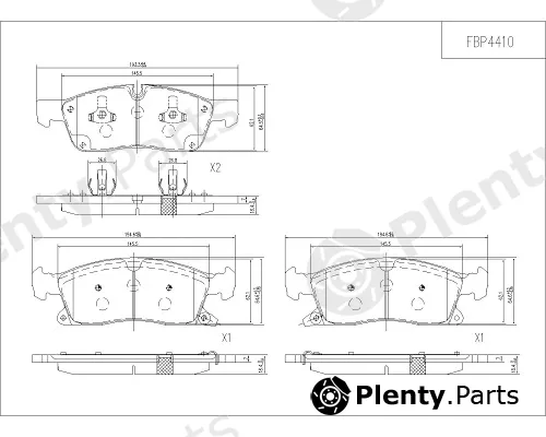 FI.BA FBP4410 — Brake Pad Set, disc brake