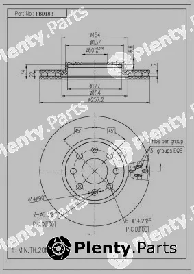 FI.BA FBD183 — Brake Disc