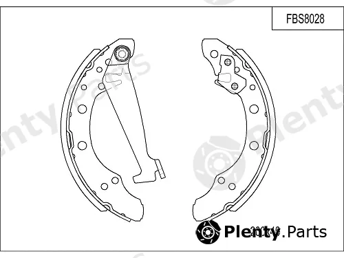 FI.BA FBS8028 — Brake Shoe Set
