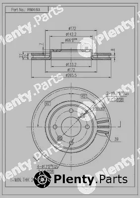 FI.BA FBD153 — Brake Disc