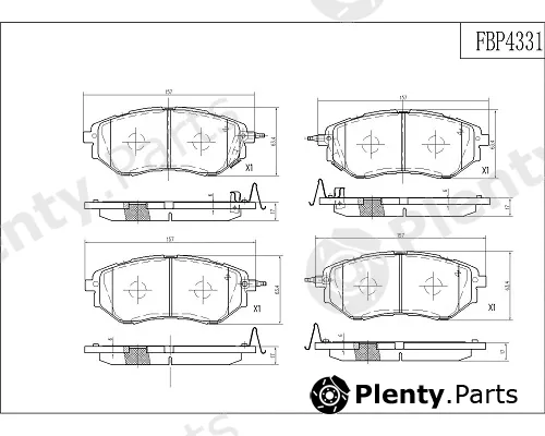 FI.BA FBP4331 — Brake Pad Set, disc brake