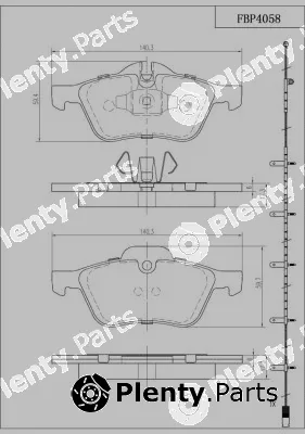 FI.BA FBP4058 — Brake Pad Set, disc brake