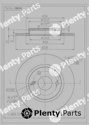FI.BA FBD101 — Brake Disc