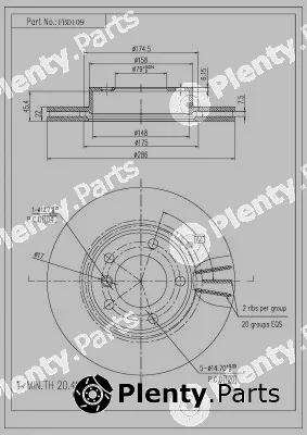 FI.BA FBD109 — Brake Disc