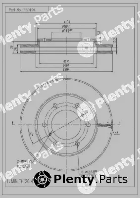FI.BA FBD194 — Brake Disc