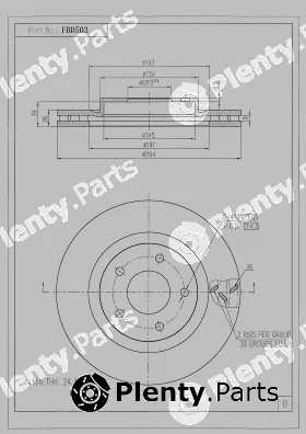 FI.BA FBD503 — Brake Disc