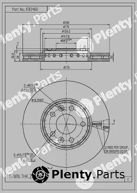 FI.BA FBD460 — Brake Disc