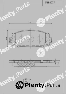 FI.BA FBP4077 — Brake Pad Set, disc brake