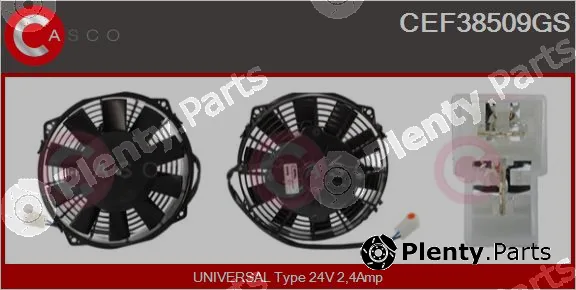 Casco CEF38509GS — Electric Motor, radiator fan