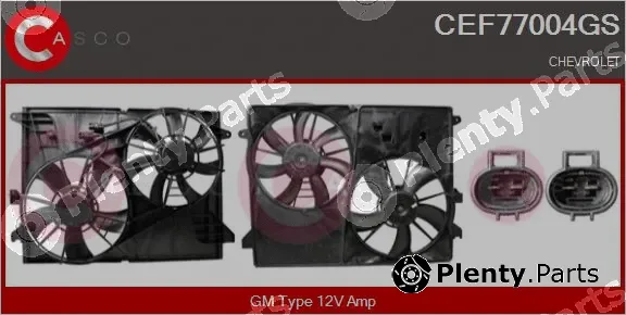 Casco CEF77004GS — Electric Motor, radiator fan