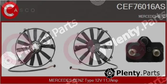 Casco CEF76016AS — Electric Motor, radiator fan