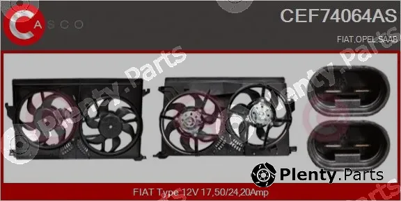 Casco CEF74064AS — Electric Motor, radiator fan