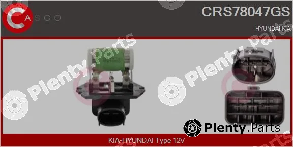 Casco CRS78047GS — Series resistor, electric motor (radiator fan)