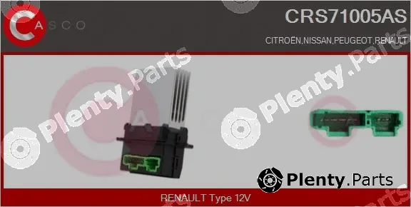 Casco CRS71005AS — Resistor, interior blower