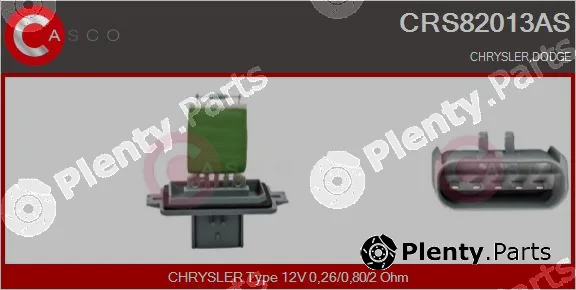 Casco CRS82013AS — Resistor, interior blower