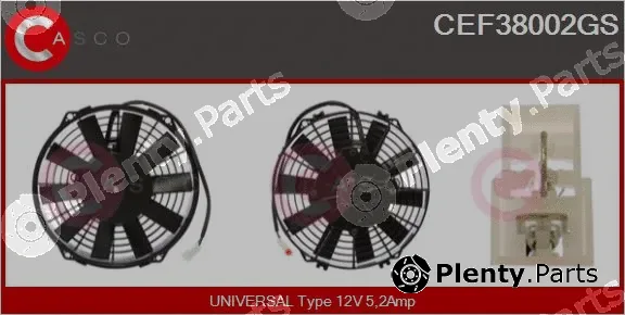Casco CEF38002GS — Electric Motor, radiator fan