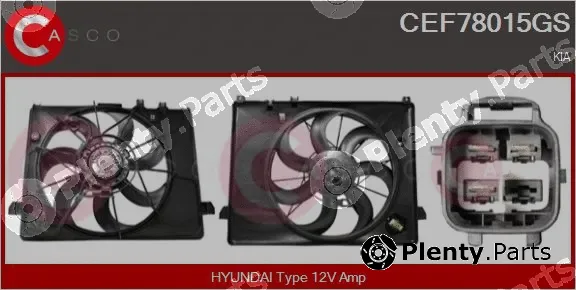 Casco CEF78015GS — Electric Motor, radiator fan