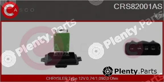 Casco CRS82001AS — Resistor, interior blower