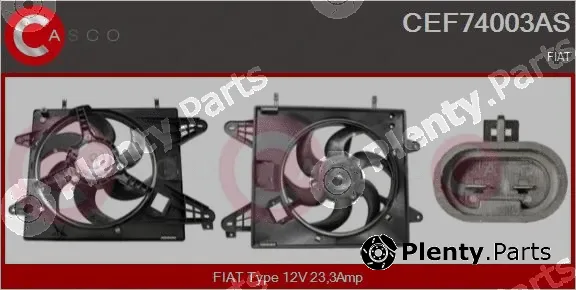 Casco CEF74003AS — Electric Motor, radiator fan