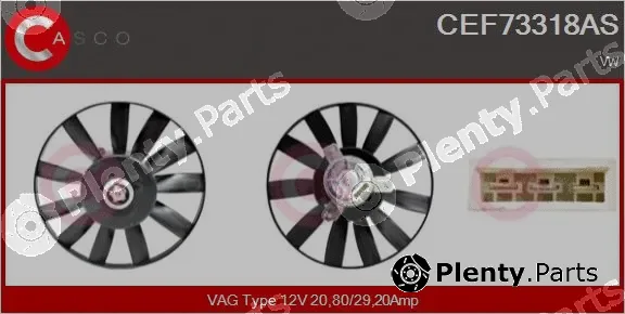 Casco CEF73318AS — Fan, engine cooling