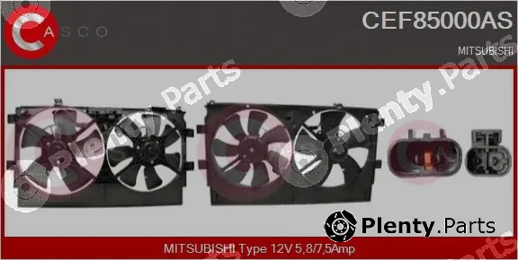 Casco CEF85000AS — Electric Motor, radiator fan