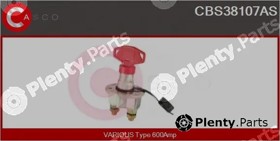 Casco CBS38107AS — Main Switch, battery