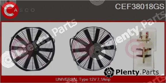 Casco CEF38018GS — Electric Motor, radiator fan