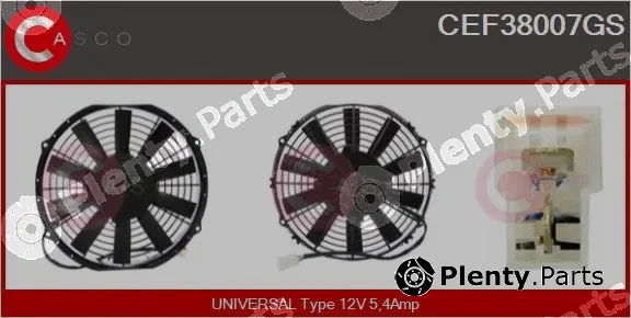 Casco CEF38007GS — Electric Motor, radiator fan