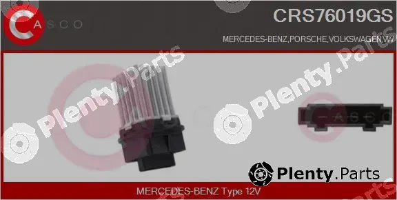 Casco CRS76019GS — Resistor, interior blower