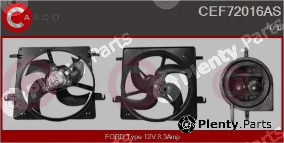 Casco CEF72016AS — Electric Motor, radiator fan