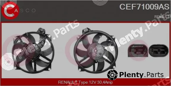 Casco CEF71009AS — Electric Motor, radiator fan
