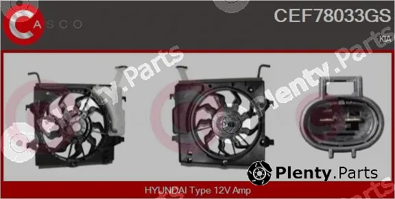 Casco CEF78033GS — Electric Motor, radiator fan