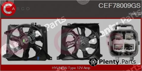 Casco CEF78009GS — Electric Motor, radiator fan