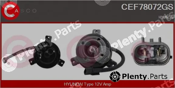 Casco CEF78072GS — Electric Motor, radiator fan
